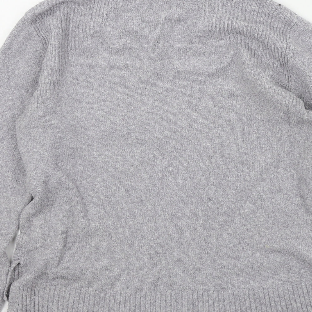 Oasis Womens Grey Pullover Jumper Size M