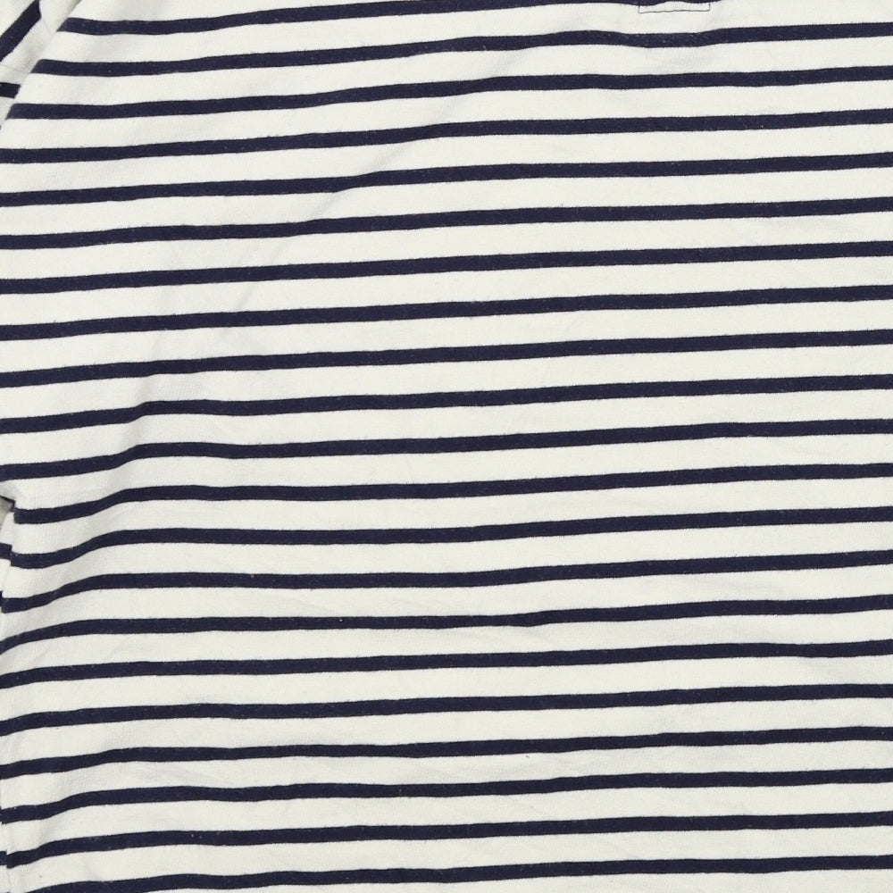 pull bear Womens Beige Striped Pullover Jumper Size M
