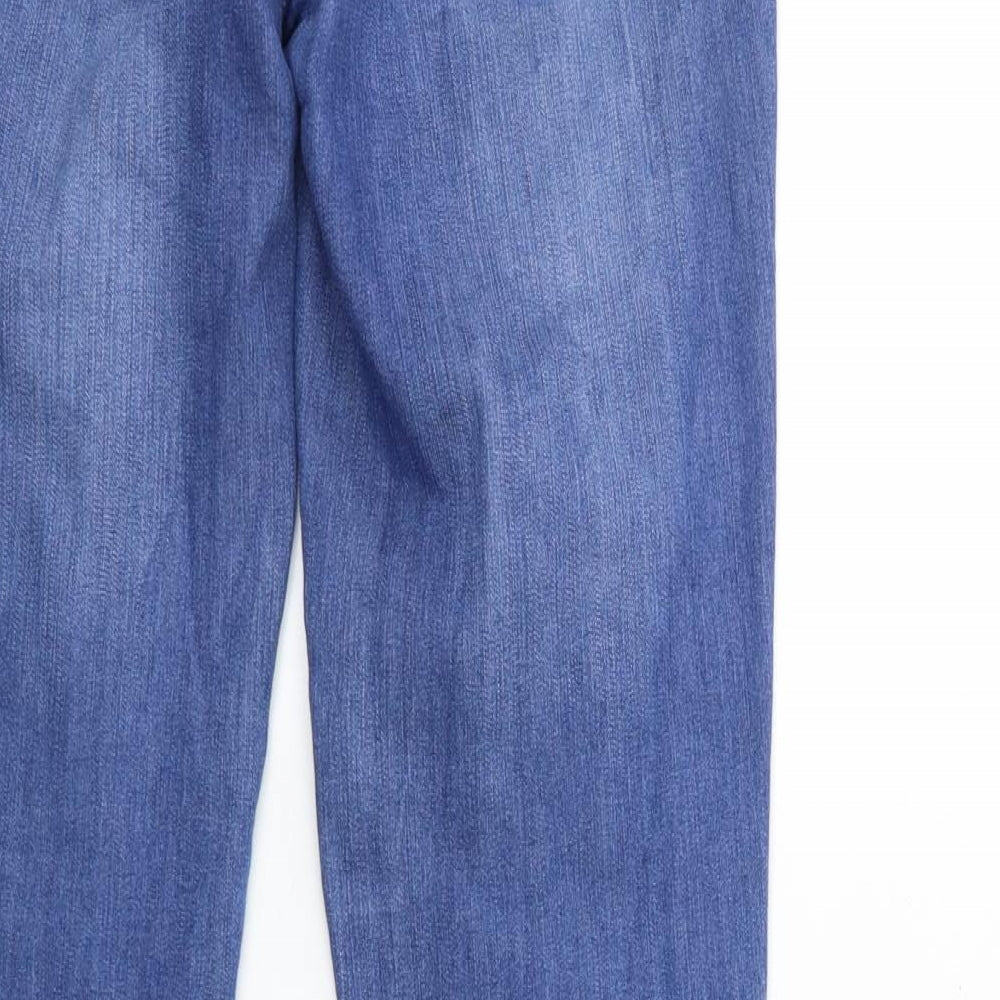 Preworn Womens Blue Denim Skinny Jeans Size 10 L32 in