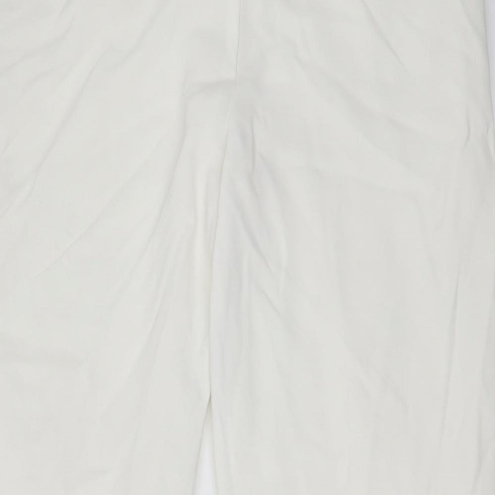 Ann Harvey Womens Ivory Trousers Size 16 L27 in