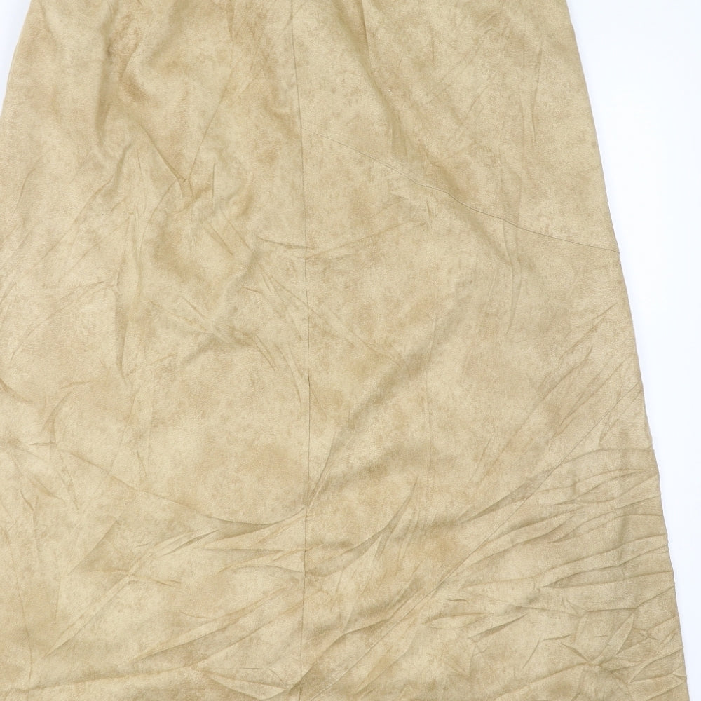 KARELIA Womens Beige Maxi Skirt Size 14