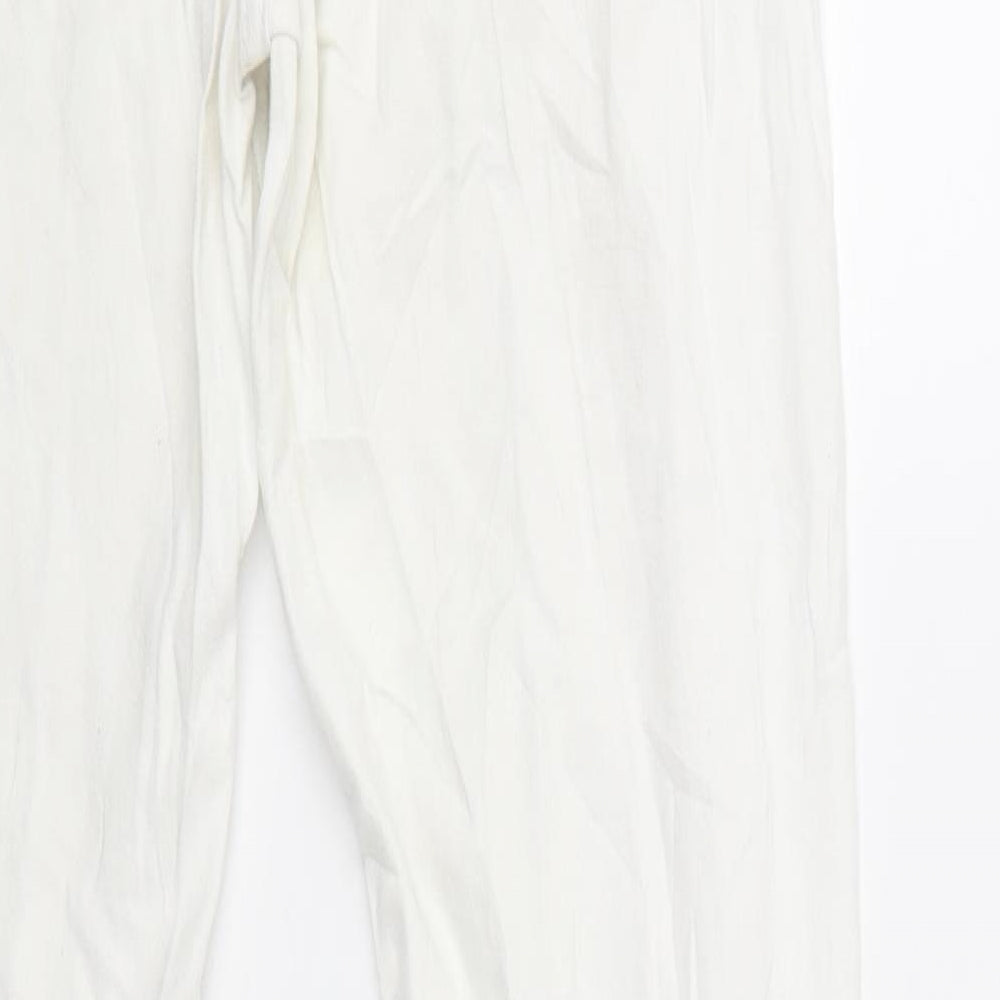 Preworn Womens White Denim Straight Jeans Size 27 L27 in