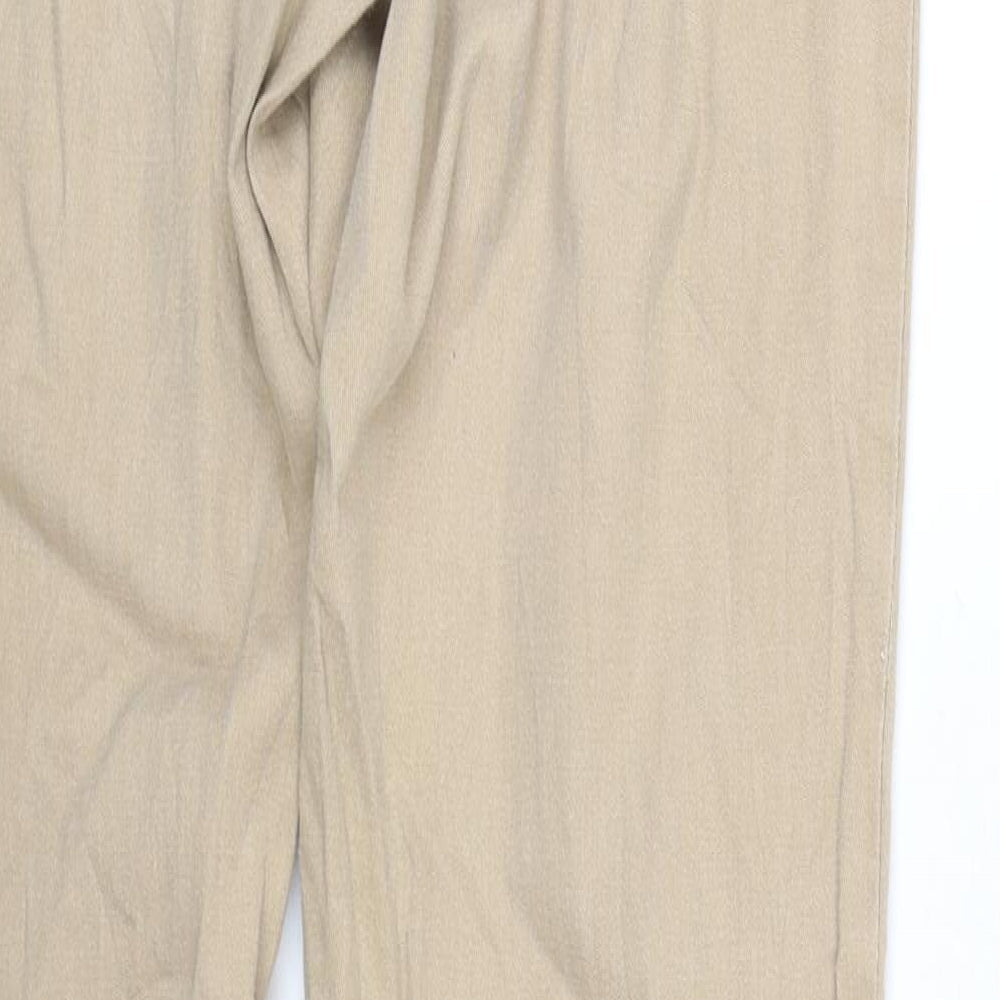 H&M Womens Beige Capri Trousers Size 10 L28 in