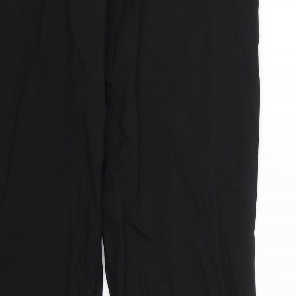 Basics Womens Black Capri Trousers Size 10 L31.5 in
