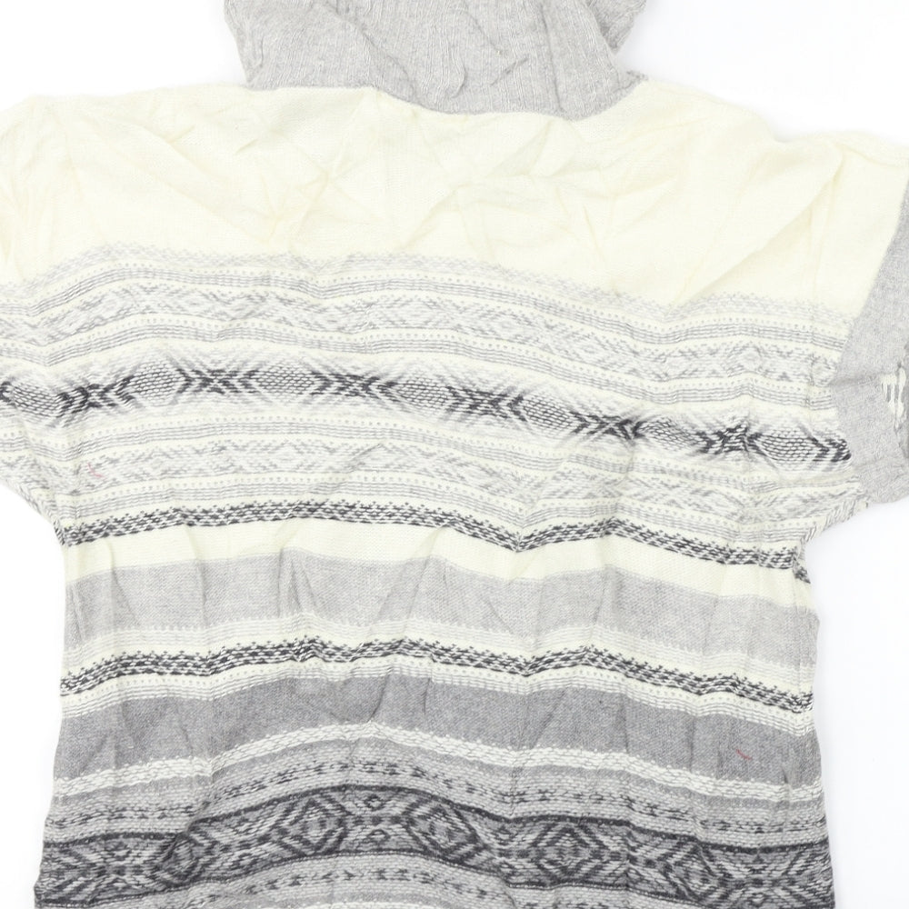 Marks & Spencer Womens Beige Striped Pullover Jumper Size 12