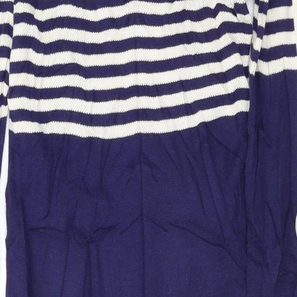 GREAT PLAINS Womens Blue Striped A-Line Size XS