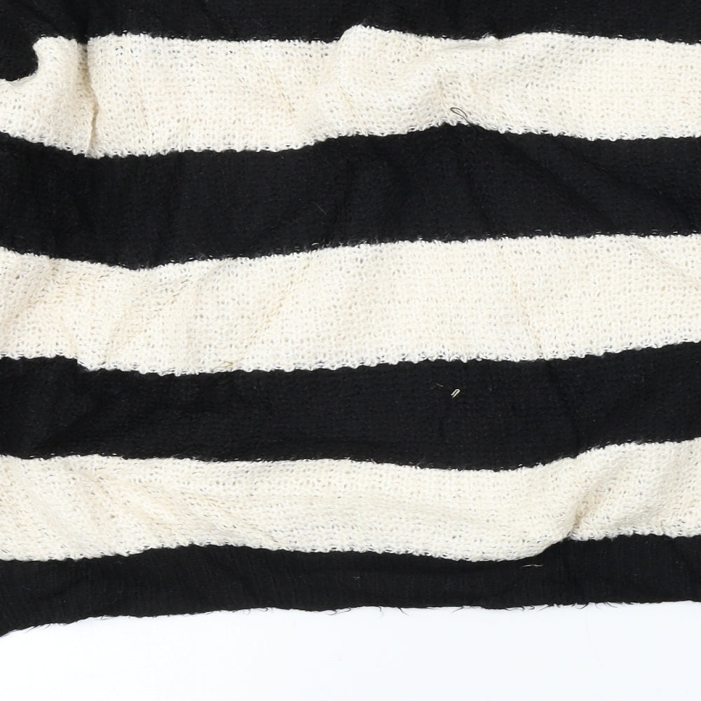 New Look Womens Beige Striped Pullover Jumper Size 12