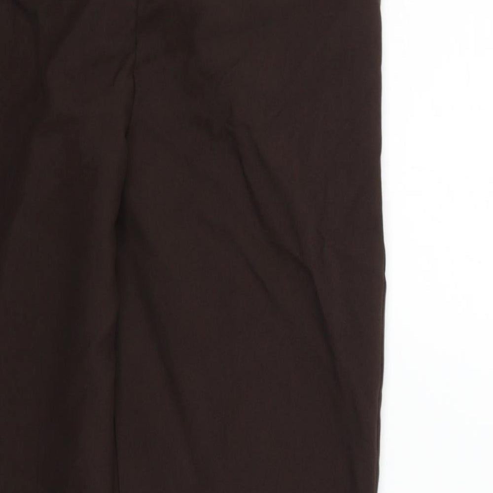 emma Womens Brown Trousers Size 16 L25 in