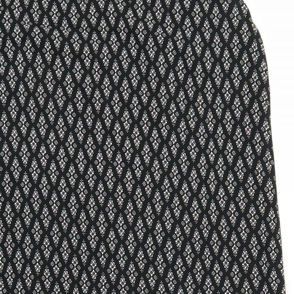 NEXT Womens Black Argyle/Diamond Shift Size 12