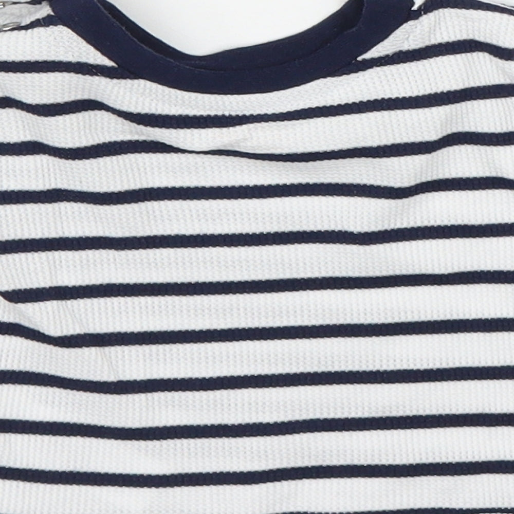 Primark Baby Blue Striped Basic T-Shirt Size 3-6 Months