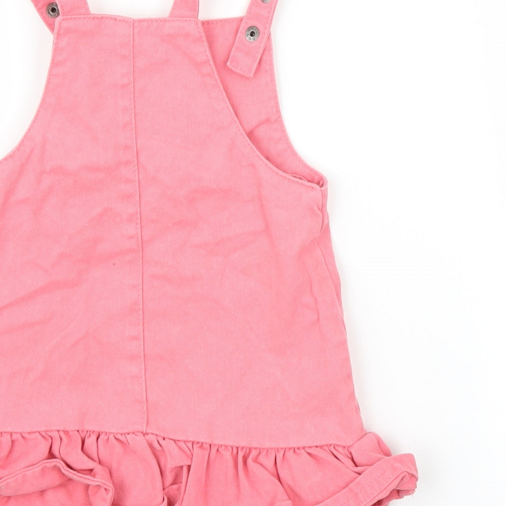 Fred & Flo Girls Pink Denim A-Line Size 9-12 Months