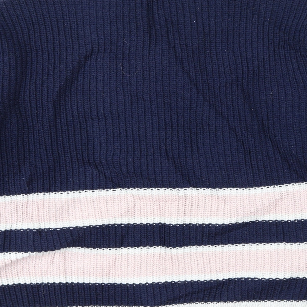 Marks & Spencer Womens Blue Striped Pullover Jumper Size L