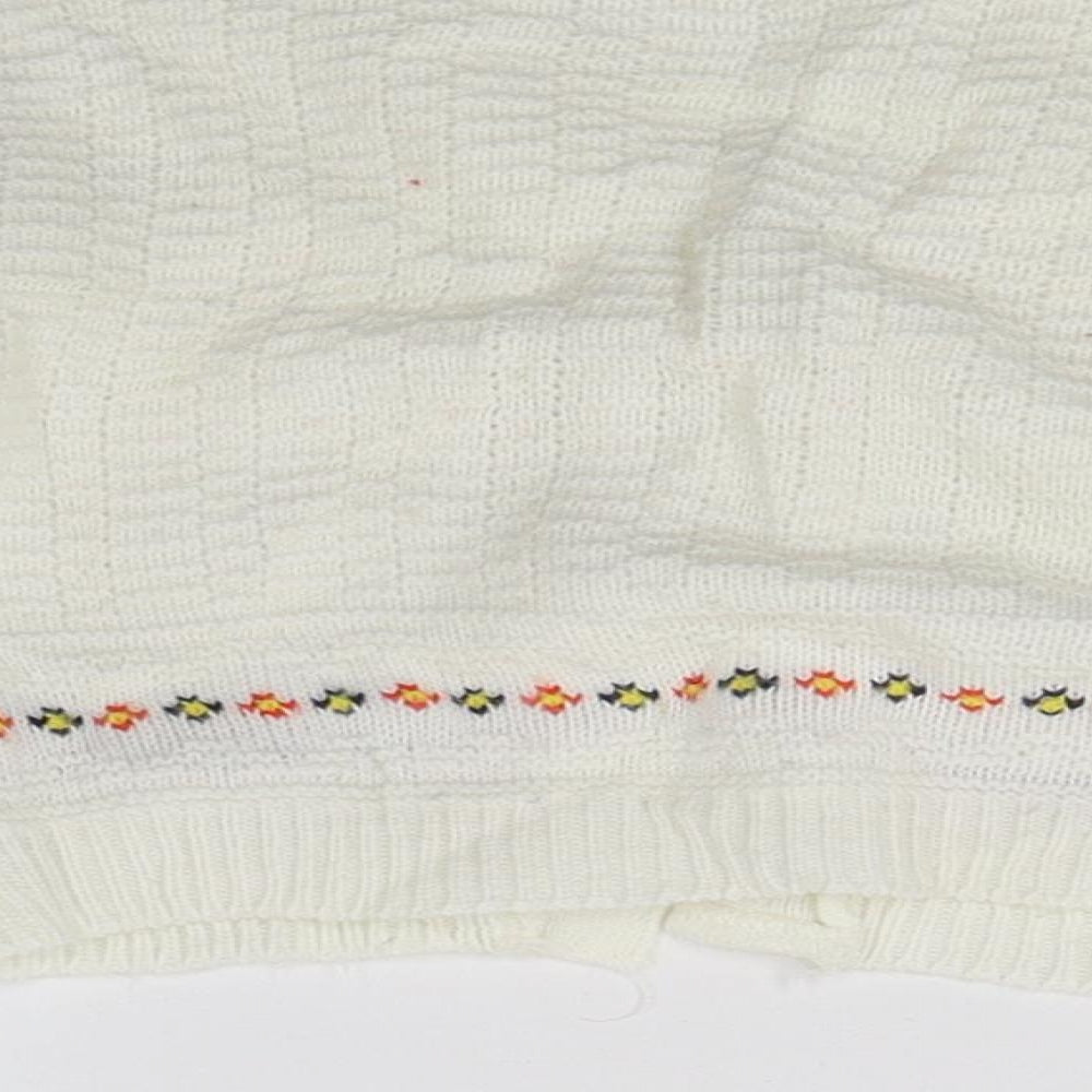 Cozinit Girls White Cardigan Jumper Size 2 Years
