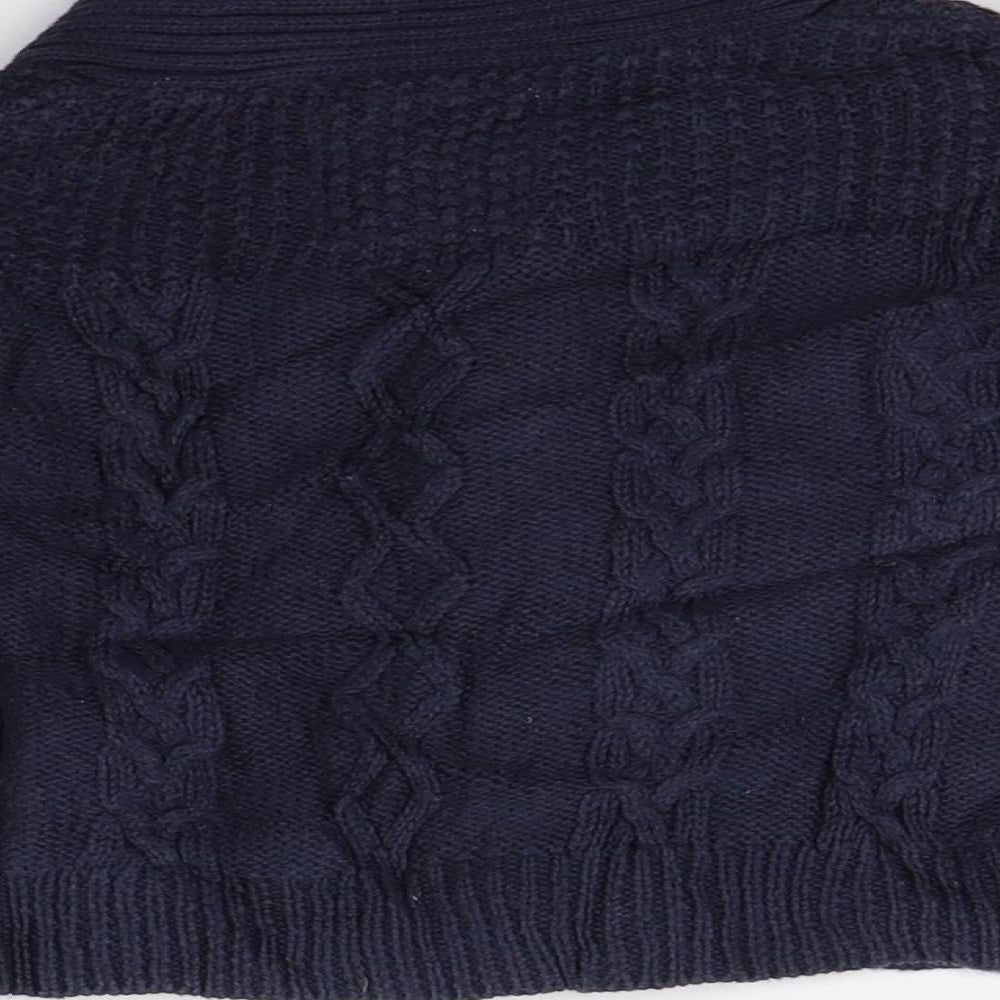 Autograph Boys Blue Knit Cardigan Jumper Size 2 Years
