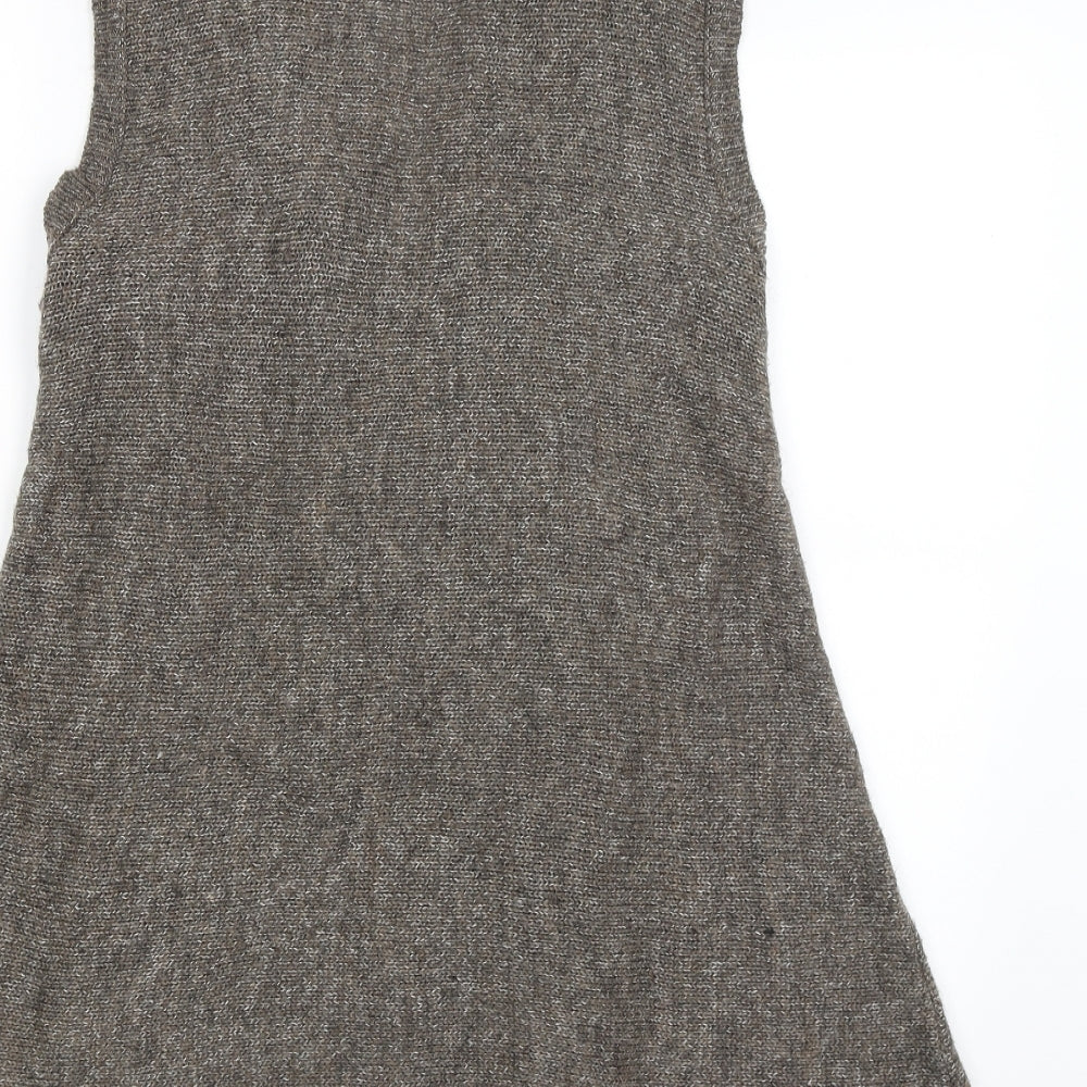 Atmosphere Womens Brown Wrap Jumper Size L