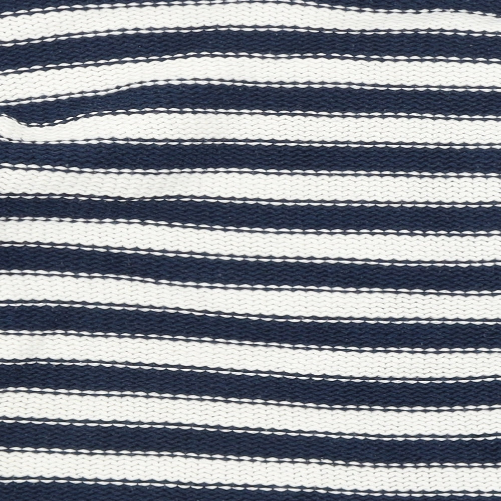 Bellfield Womens Blue Striped Pullover Jumper Size 8