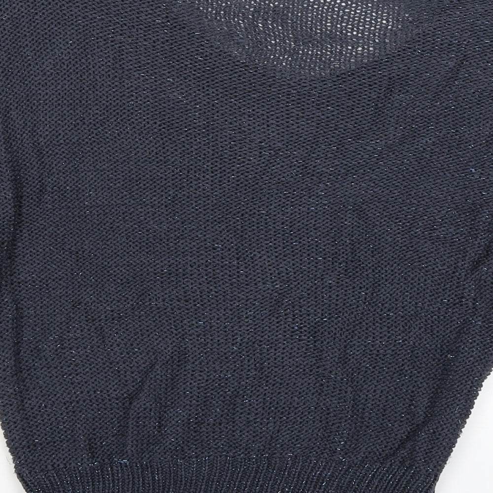 E-vie Womens Blue Pullover Jumper Size S