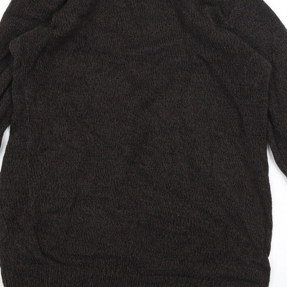 Divided Womens Brown Cardigan Jumper Size 8