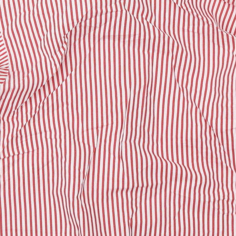 Denby Dale Boys Red Striped Basic Button-Up Size 8 Years