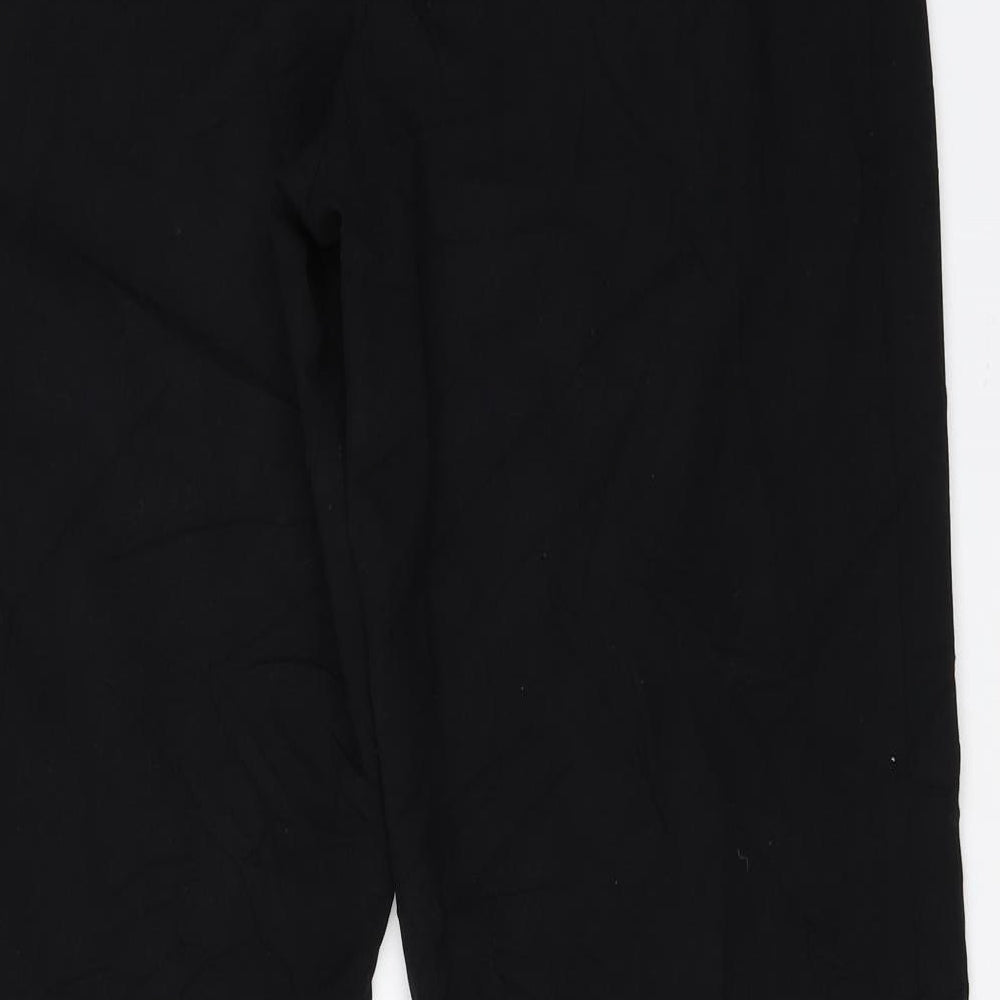 Marks and Spencer Womens Black Trousers Size 12 L30.5 in