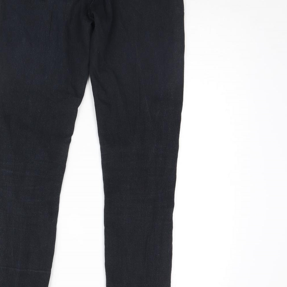 Denim & Co. Womens Black Denim Skinny Jeans Size 10 L29 in