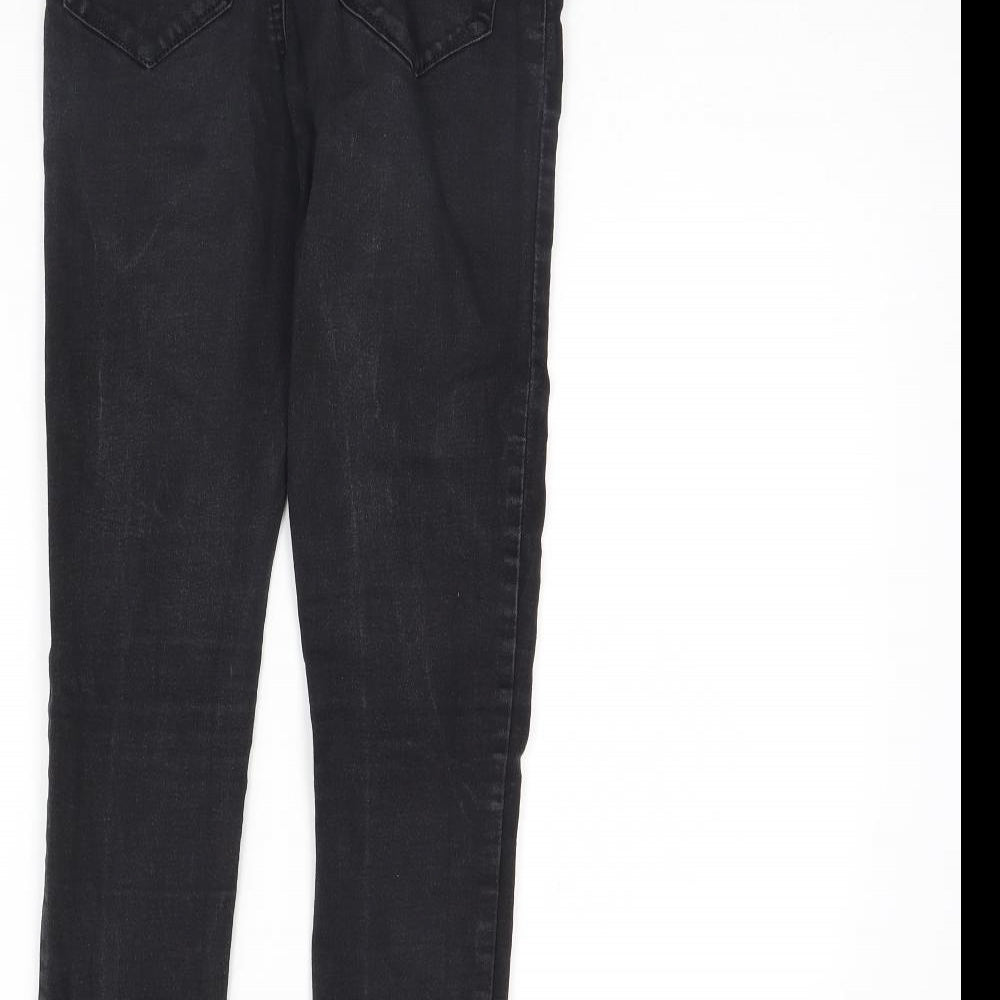 Denim & Co. Womens Black Denim Skinny Jeans Size 10 L28 in