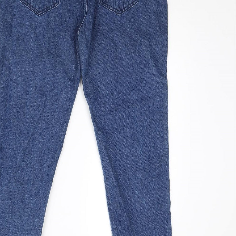Preworn Womens Blue Denim Straight Jeans Size XL L28 in