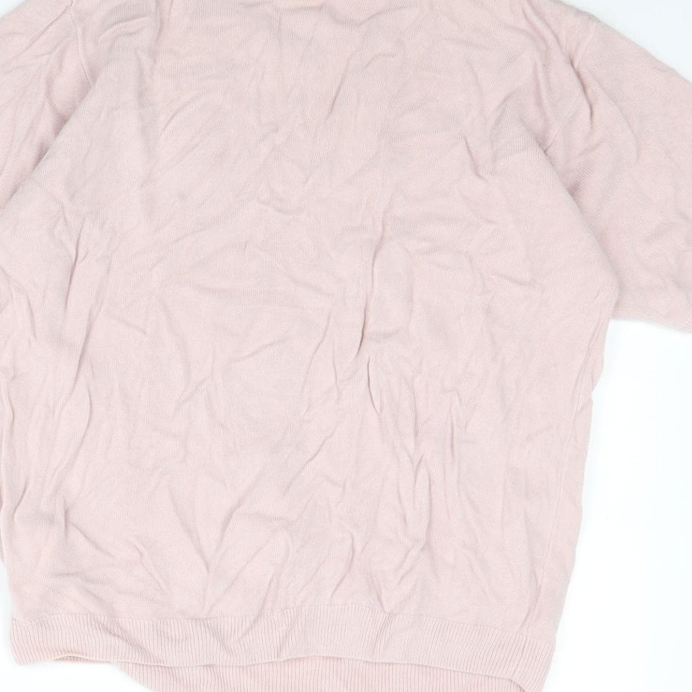 Preworn Womens Pink Pullover Jumper Size 18