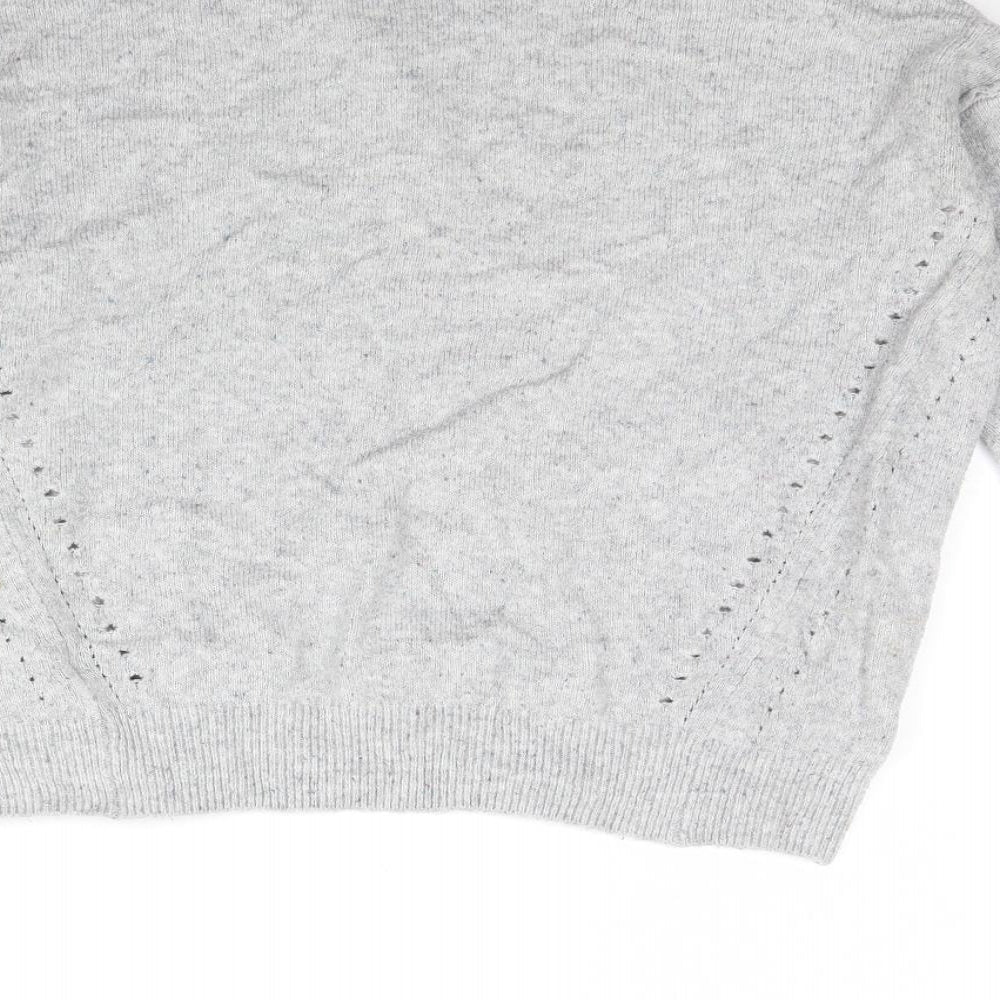 Topshop Womens Grey Pullover Jumper Size 8