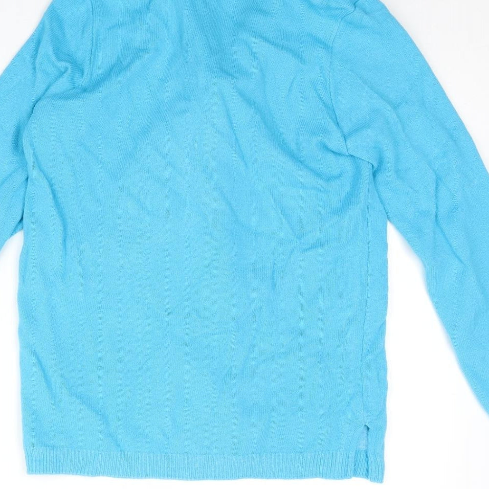 Envy Womens Blue Pullover Jumper Size S