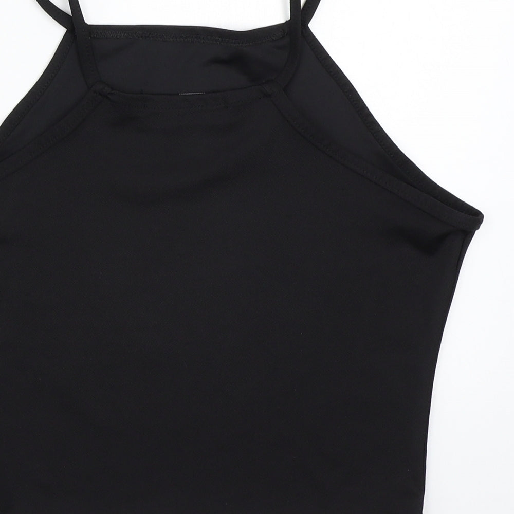 Boohoo Womens Black Basic T-Shirt Size 10
