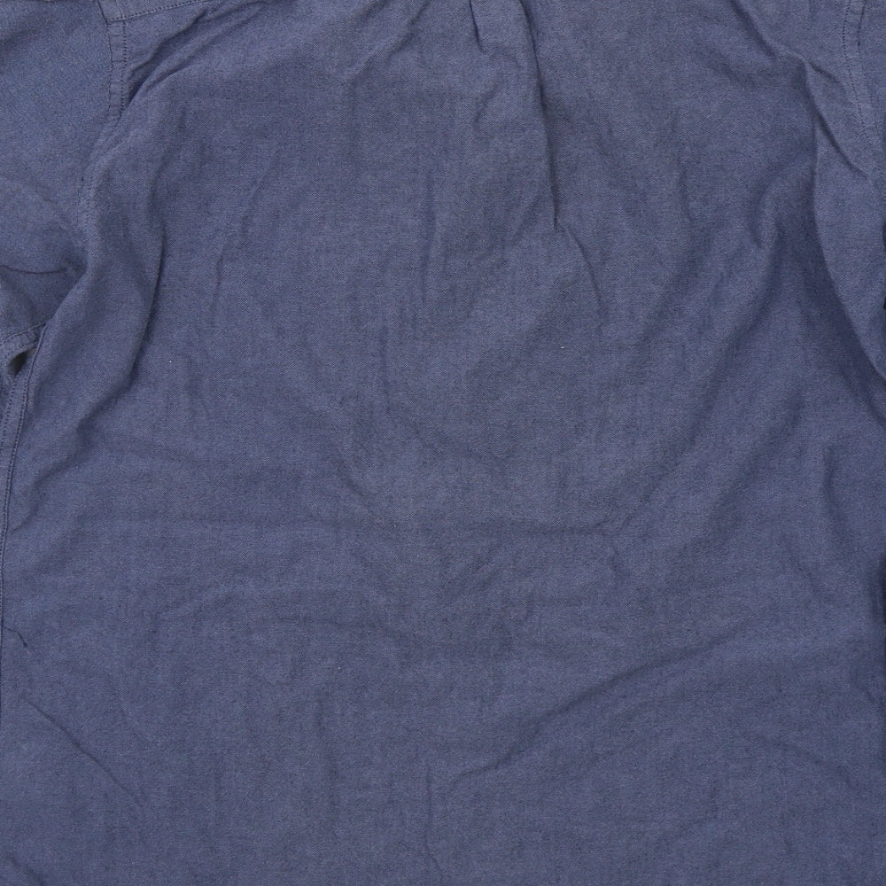 Primark Mens Blue Button-Up Size M
