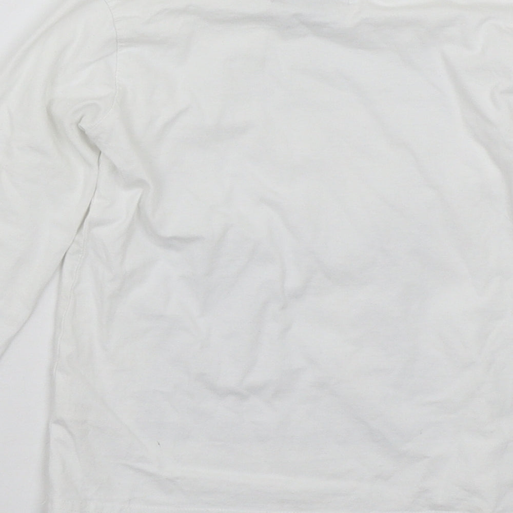 SOUL & GLORY Boys White Pullover Jumper Size 4-5 Years
