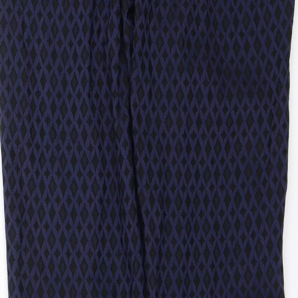 Mario Serrani Womens Blue Trousers Size 4 L26 in