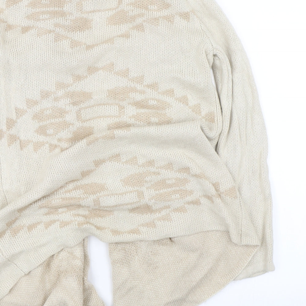 Palmer Heritage Womens Beige Jacket Coatigan Size S