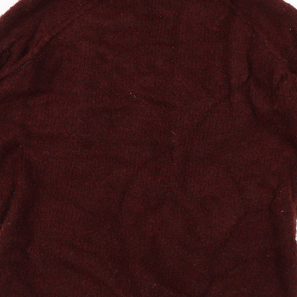 New Look Womens Red Cardigan Jumper Size S