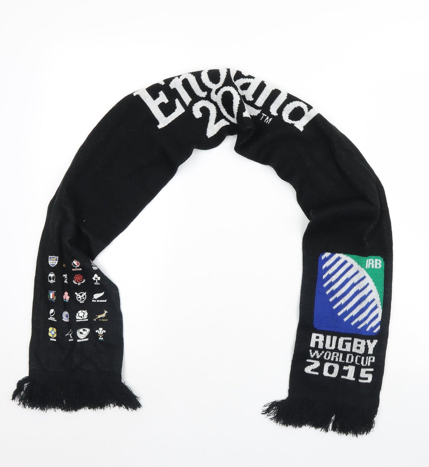 Rugby World Cup 2015 Mens Black Scarf One Size