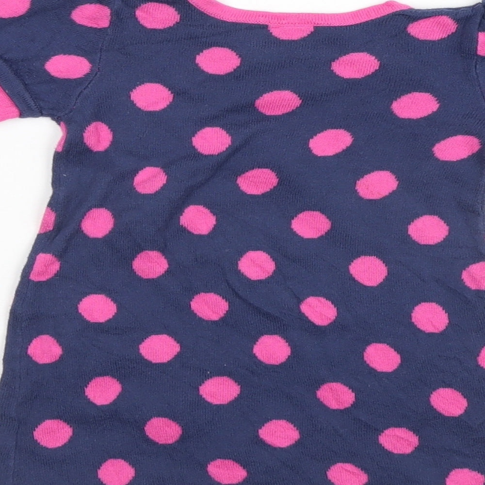 George Girls Multicoloured Polka Dot Jumper Dress Size 6-9 Months