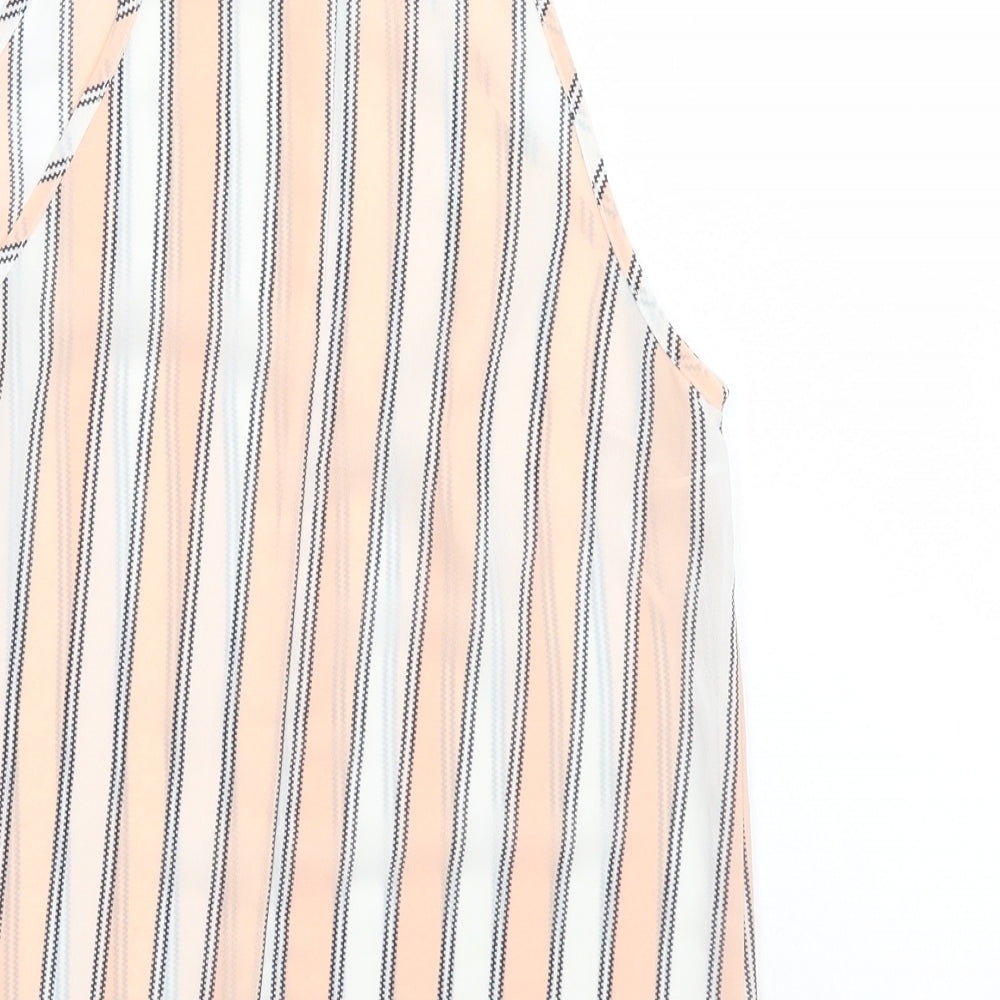 Cameo Rose Womens Pink Striped Basic Tank Size 8