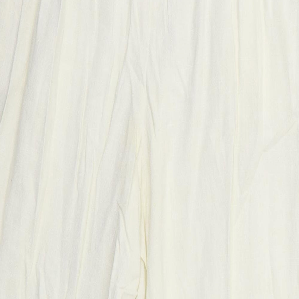 New Look Womens White Flared Jeans Size 8 L24 in