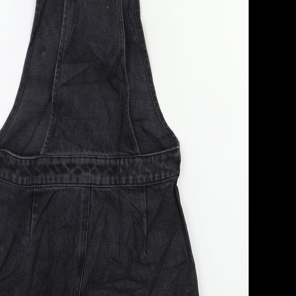 Miss Selfridge Womens Black Pinafore/Dungaree Dress Size XS