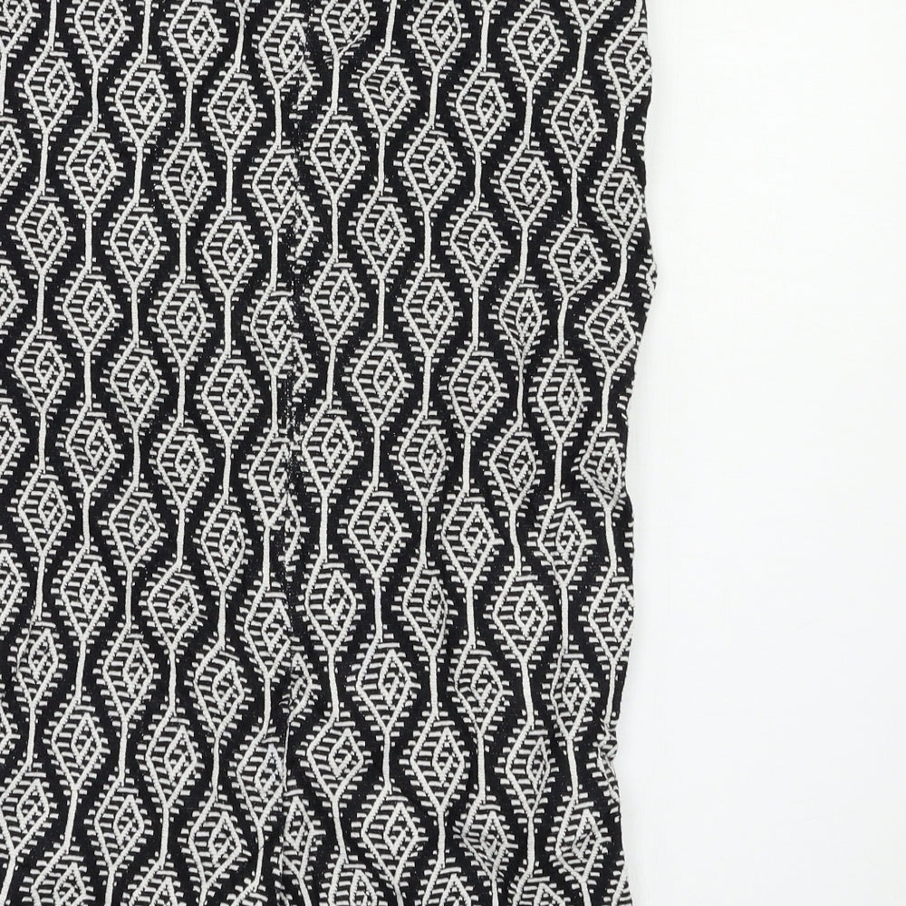 Zara Womens Black Geometric Straight & Pencil Set Size M