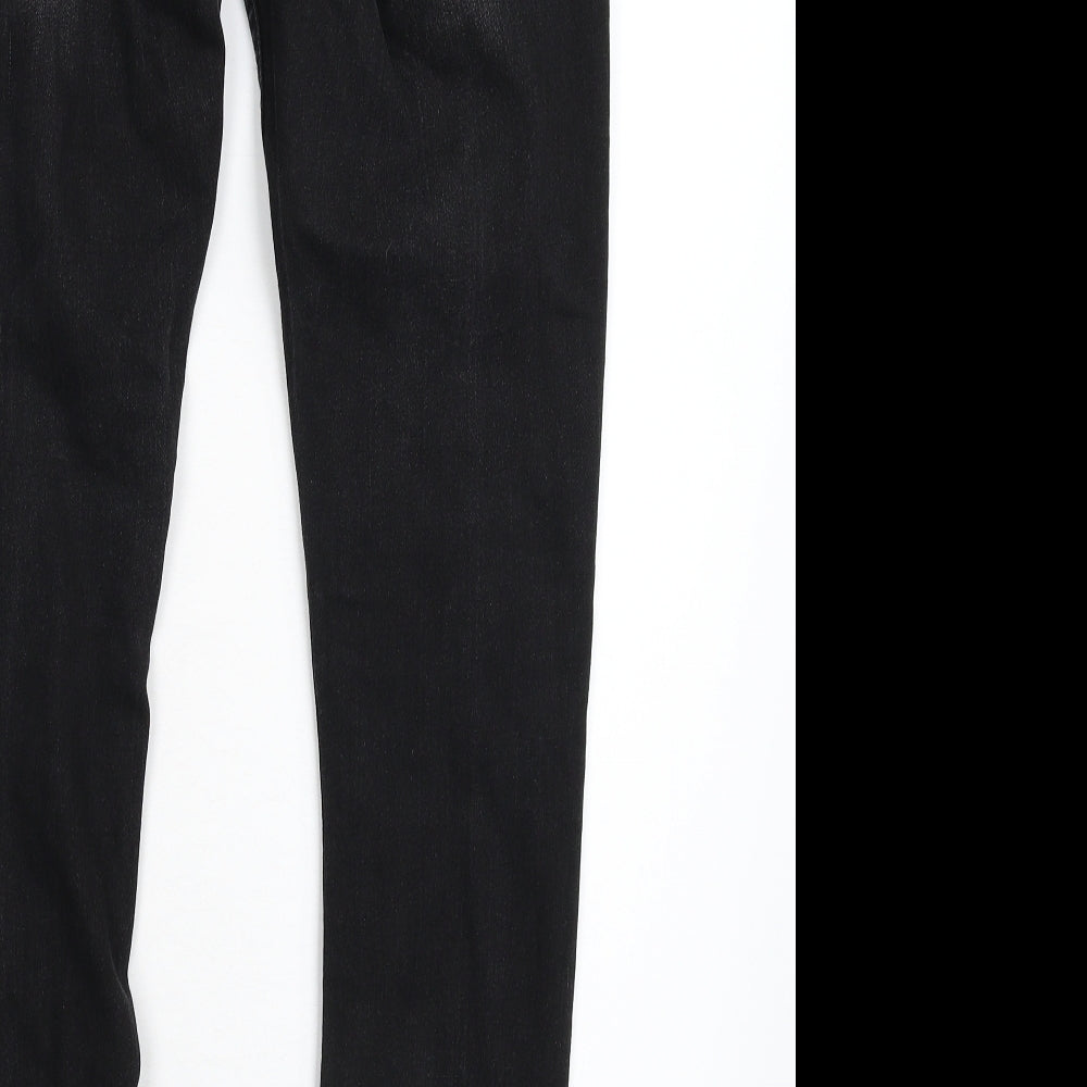NEON Womens Black Denim Skinny Jeans Size 10 L31 in