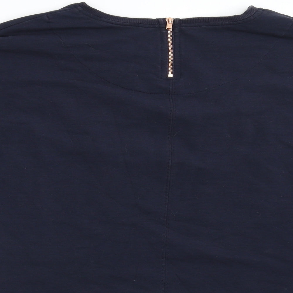 F&F Womens Blue Basic T-Shirt Size 8