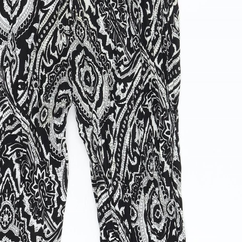 Lily & David Womens Multicoloured Geometric Dress Pants Trousers Size 14 L30 in