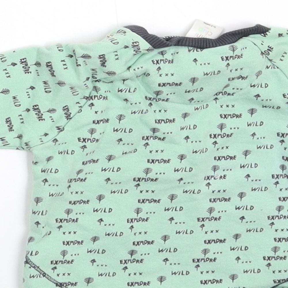 Mini Club Baby Green Basic T-Shirt Size 0-3 Months
