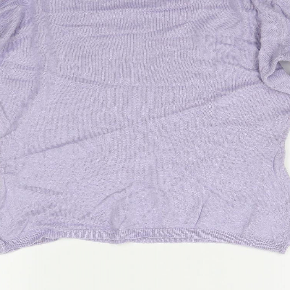 MiM Womens Purple Pullover Jumper Size M - size 3