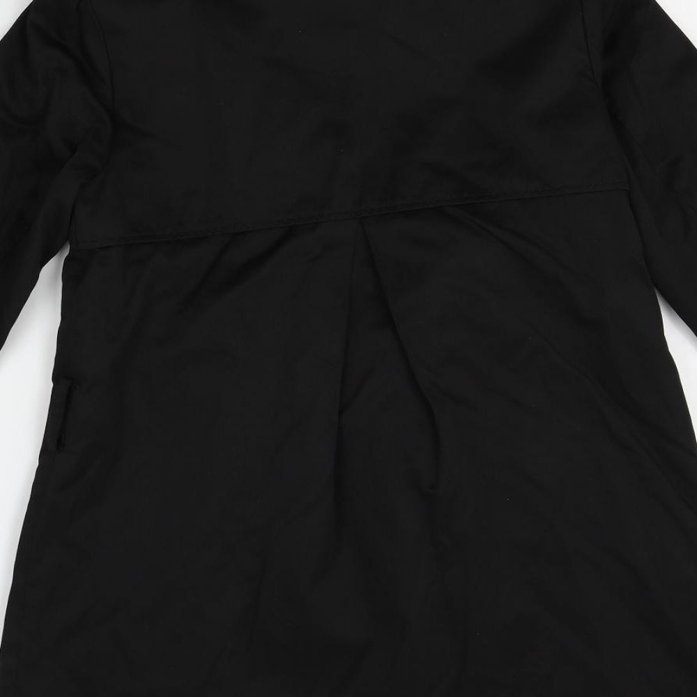 New Look Womens Black Overcoat Coat Size 10