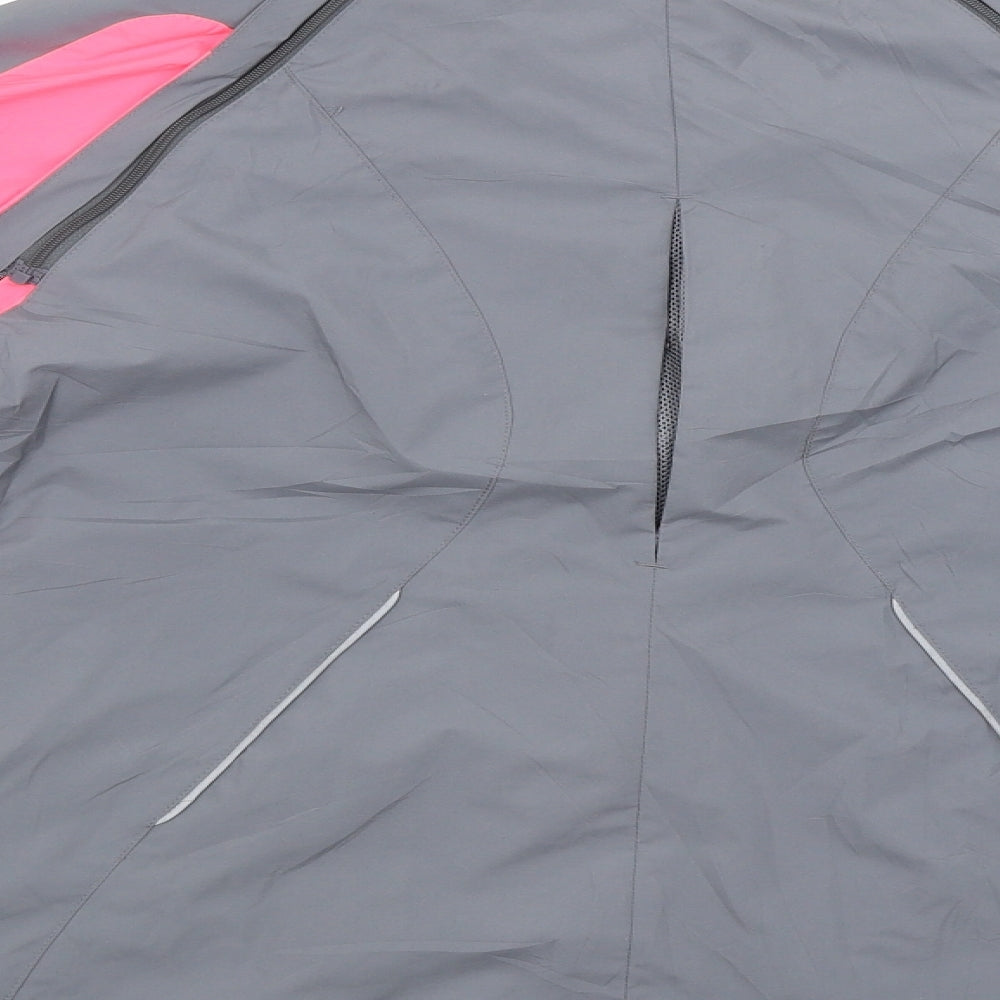 Kalenji Womens Grey Windbreaker Poncho Size 12 - detachable sleeves