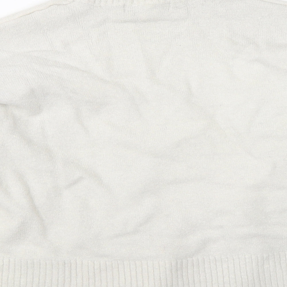 Marks & Spencer Womens Beige Knit Pullover Jumper Size 12